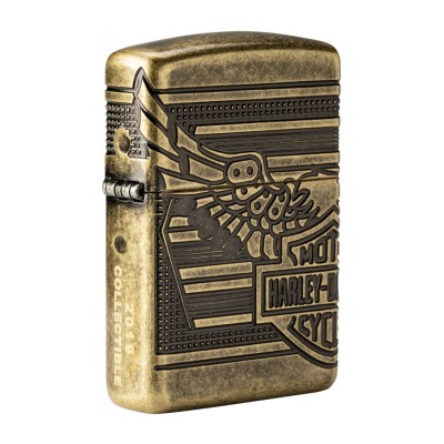 Zippo Harley Davidson Armor Antique Brass 29898